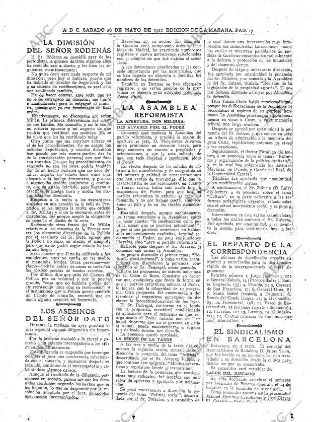 ABC MADRID 28-05-1921 página 17