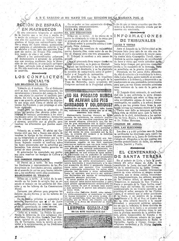 ABC MADRID 28-05-1921 página 18