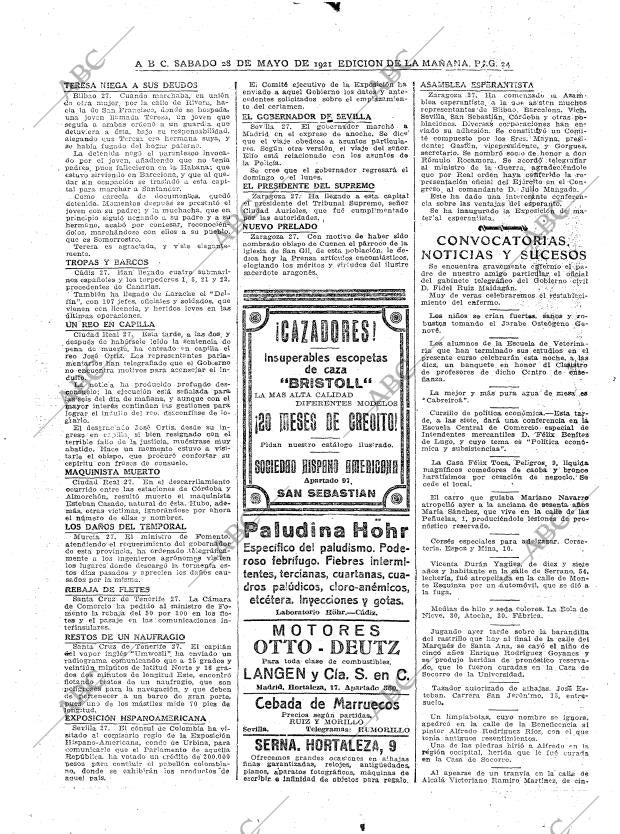 ABC MADRID 28-05-1921 página 24