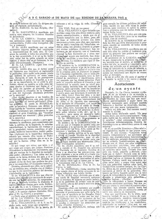 ABC MADRID 28-05-1921 página 9