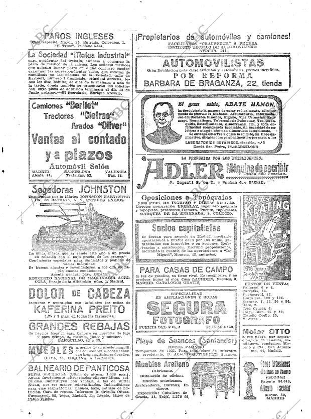 ABC MADRID 31-05-1921 página 29