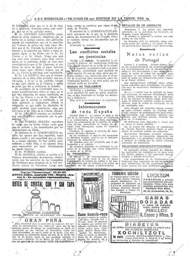 ABC MADRID 01-06-1921 página 19