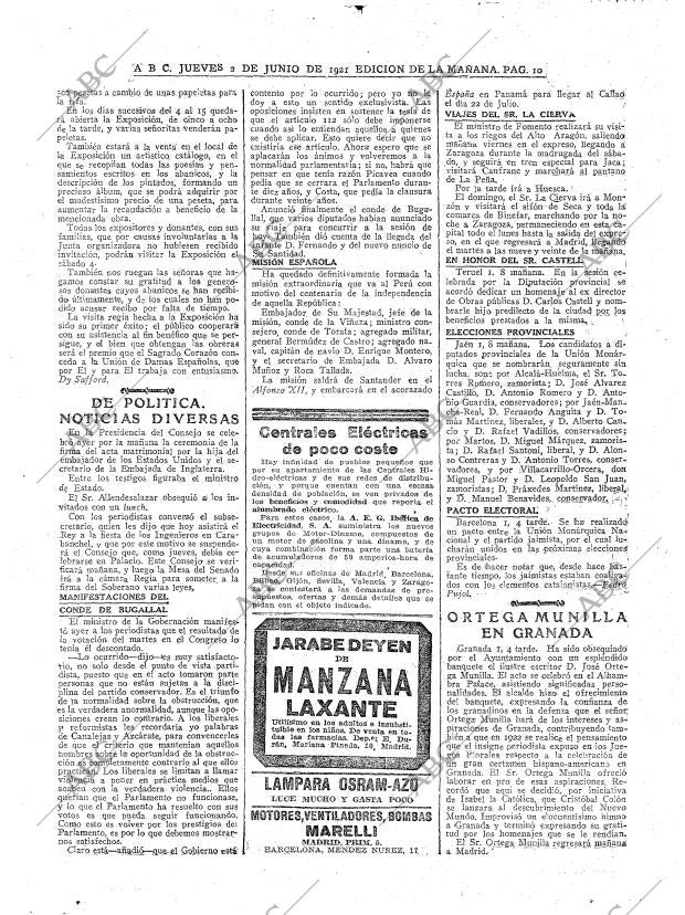ABC MADRID 02-06-1921 página 10