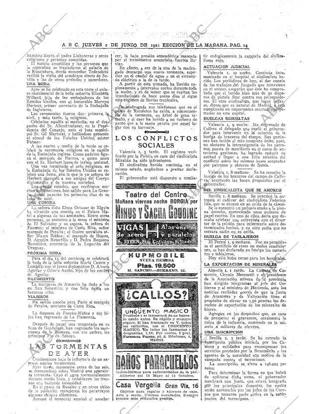 ABC MADRID 02-06-1921 página 14