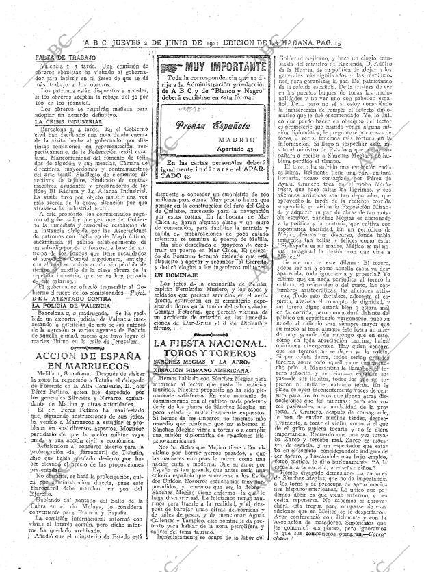ABC MADRID 02-06-1921 página 15
