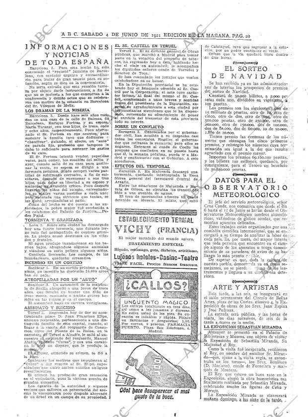 ABC MADRID 04-06-1921 página 20