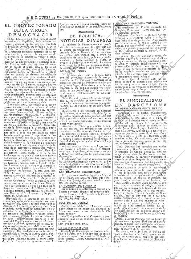 ABC MADRID 13-06-1921 página 11