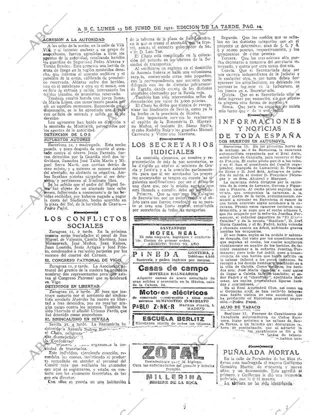 ABC MADRID 13-06-1921 página 12