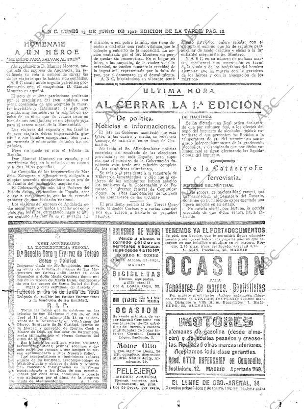 ABC MADRID 13-06-1921 página 18