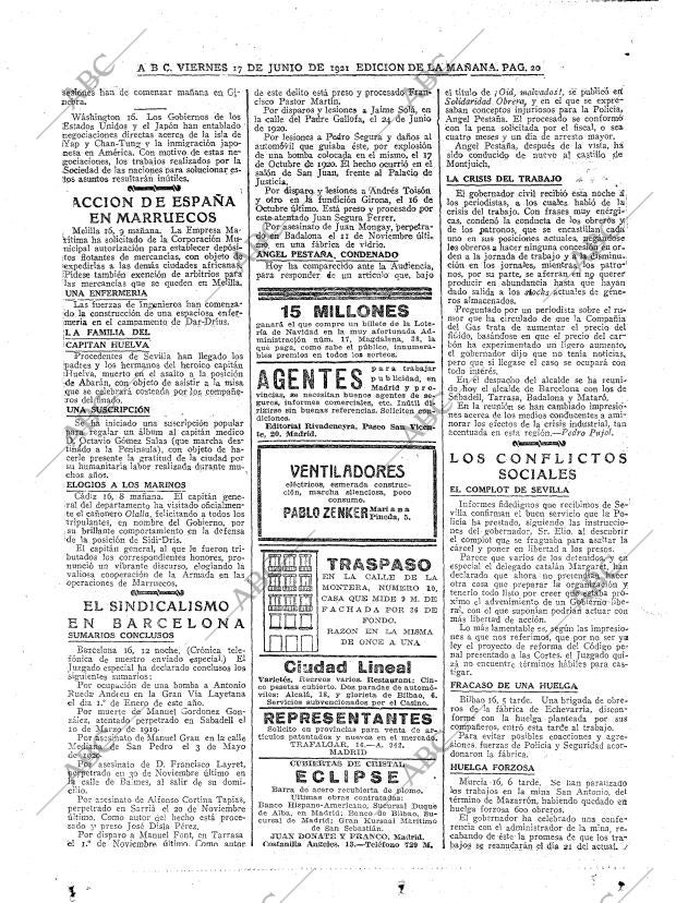 ABC MADRID 17-06-1921 página 20