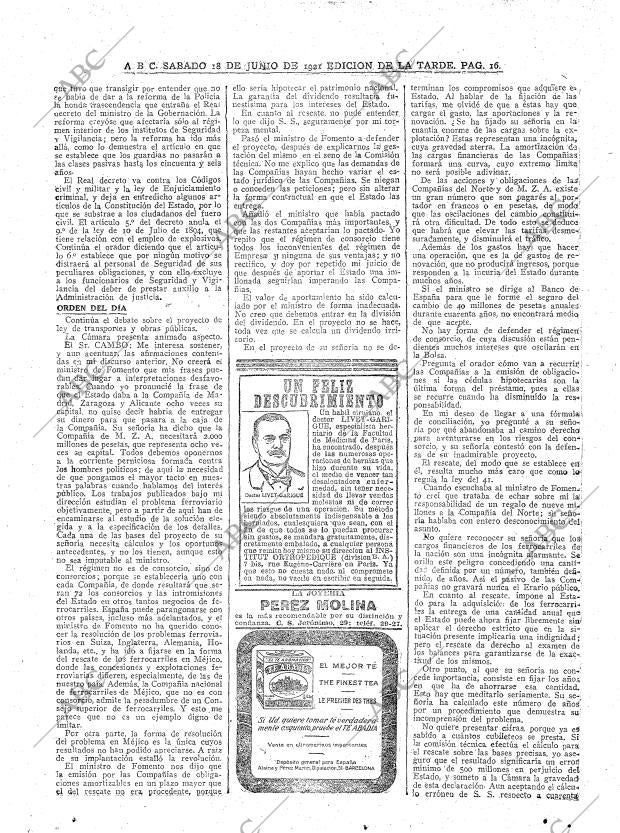 ABC MADRID 18-06-1921 página 16