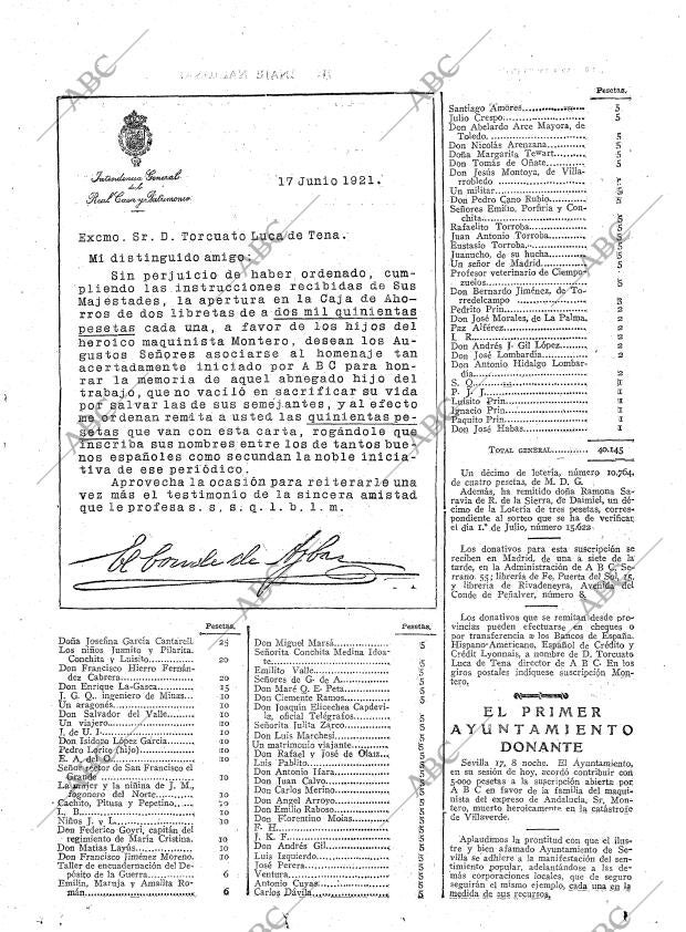 ABC MADRID 18-06-1921 página 21