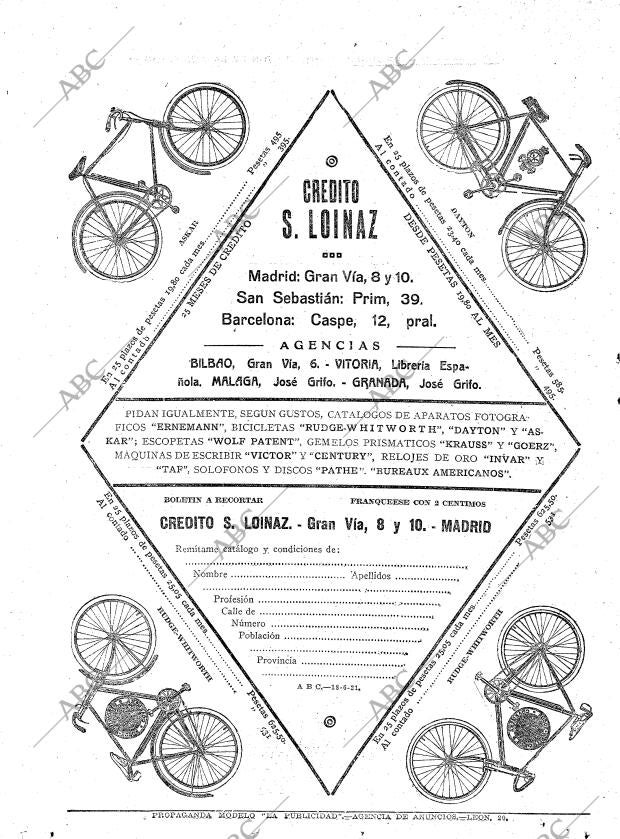 ABC MADRID 18-06-1921 página 26