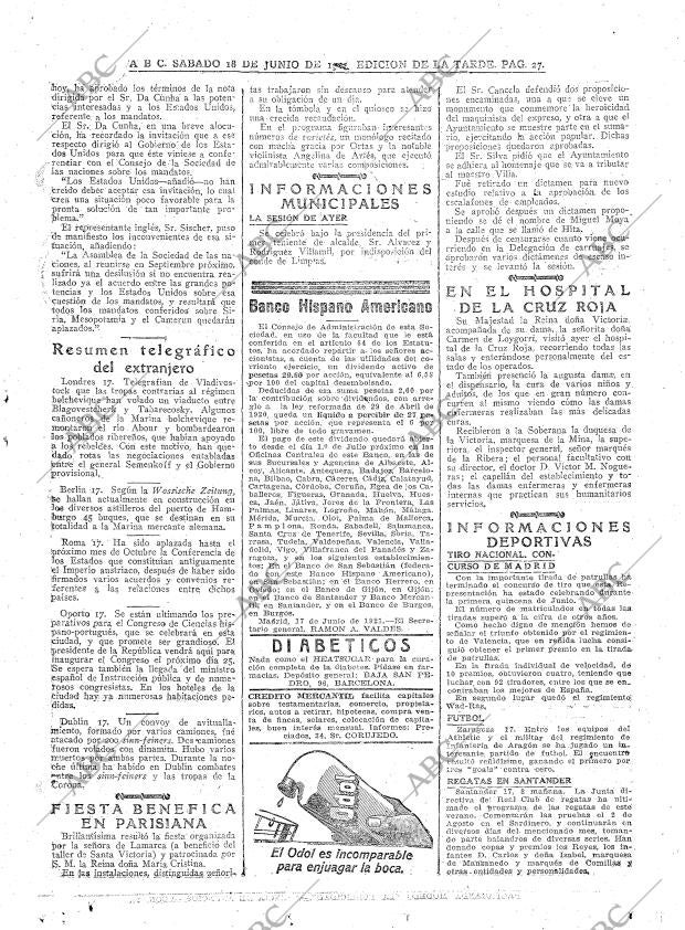 ABC MADRID 18-06-1921 página 27