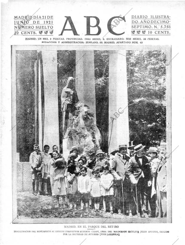 ABC MADRID 21-06-1921 página 1