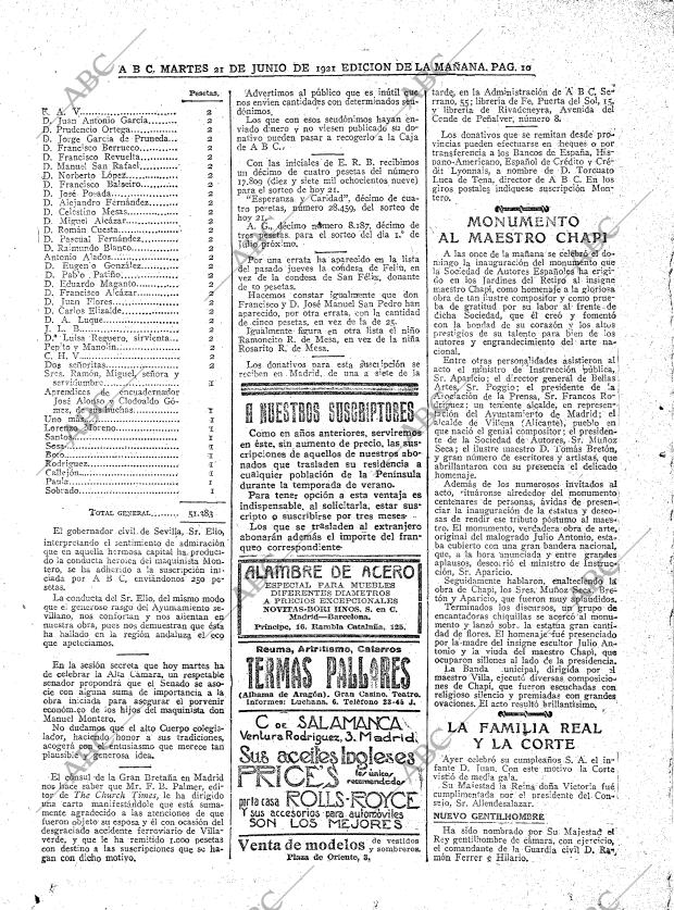 ABC MADRID 21-06-1921 página 10