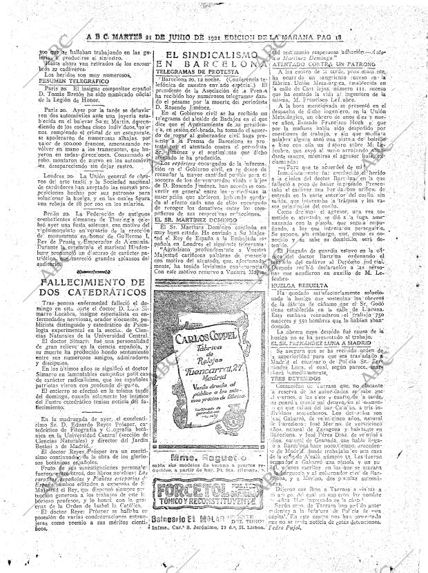 ABC MADRID 21-06-1921 página 18