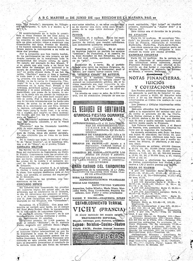 ABC MADRID 21-06-1921 página 20