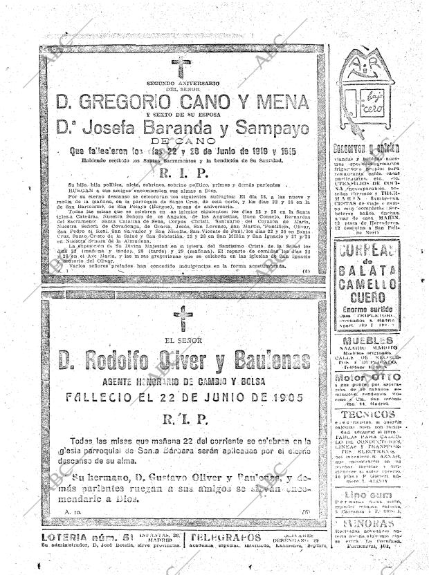 ABC MADRID 21-06-1921 página 28