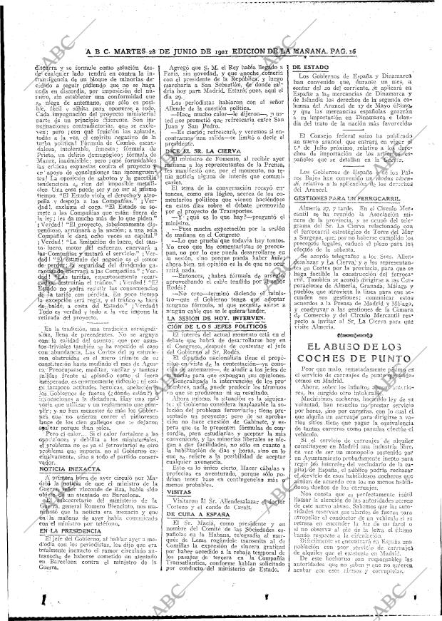 ABC MADRID 28-06-1921 página 16