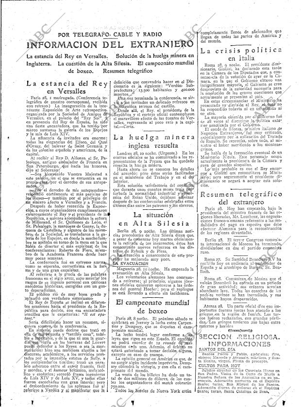 ABC MADRID 29-06-1921 página 21