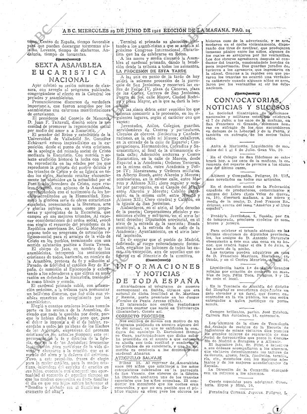 ABC MADRID 29-06-1921 página 24