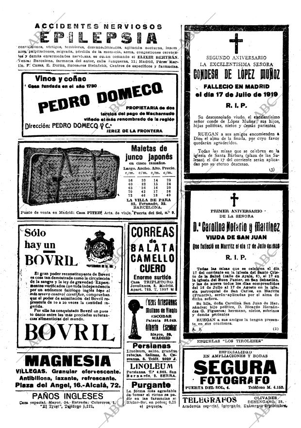 ABC MADRID 16-07-1921 página 21