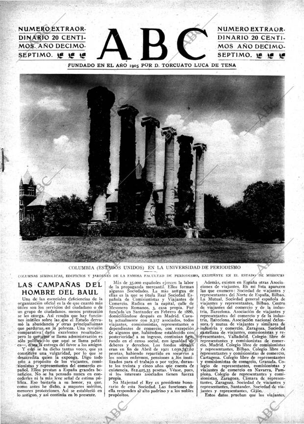 ABC MADRID 17-07-1921 página 1
