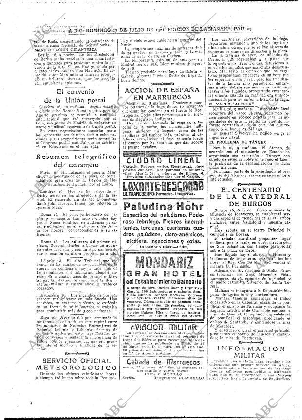 ABC MADRID 17-07-1921 página 24