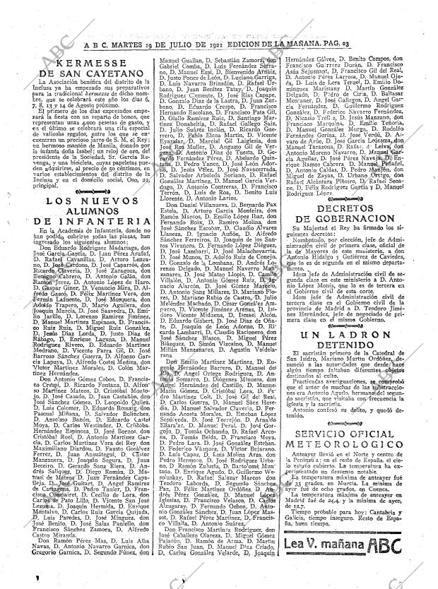 ABC MADRID 19-07-1921 página 23