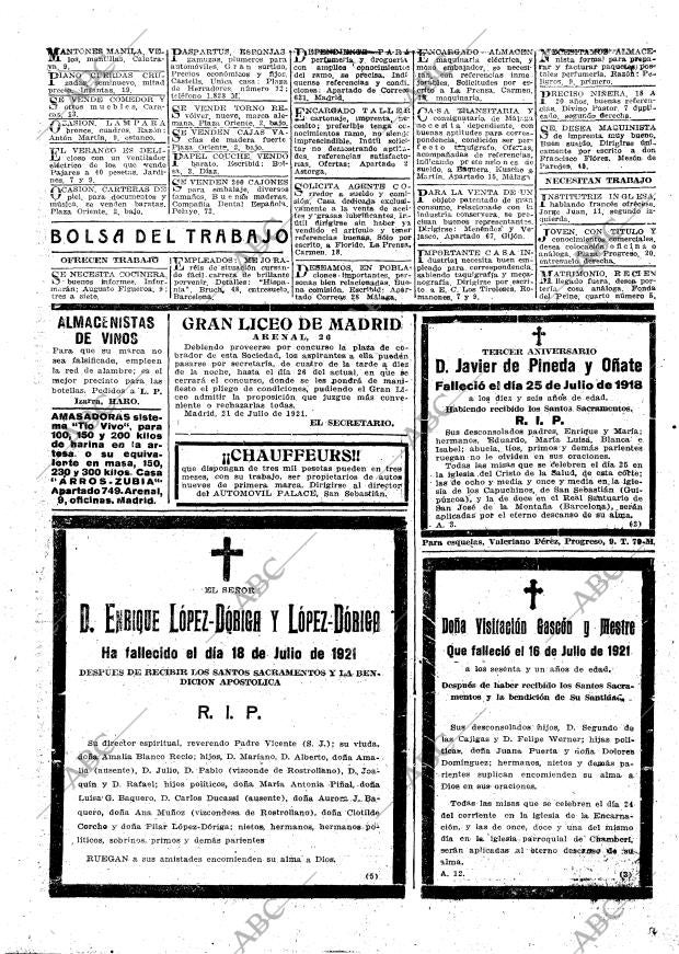 ABC MADRID 23-07-1921 página 19