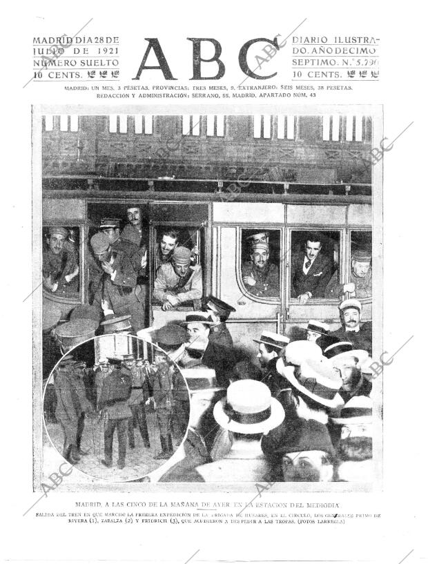 ABC MADRID 28-07-1921 página 1