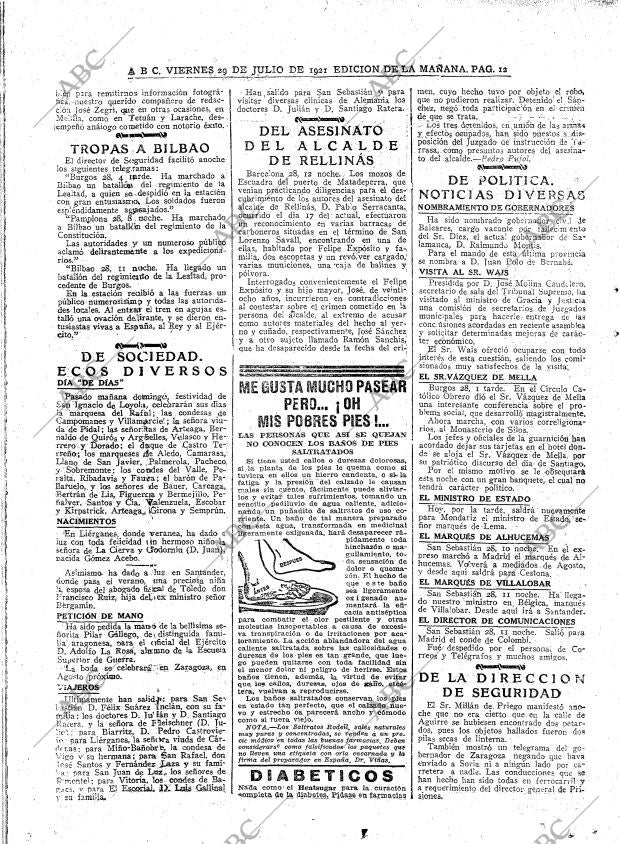 ABC MADRID 29-07-1921 página 12