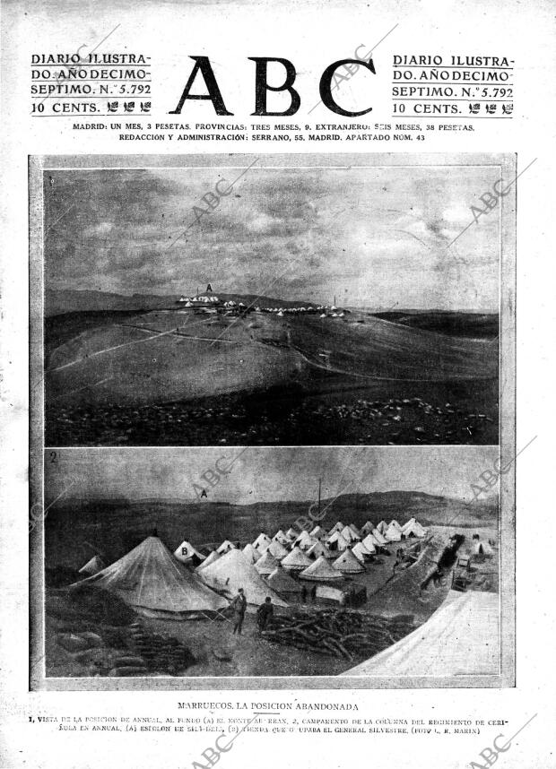 ABC MADRID 30-07-1921 página 1