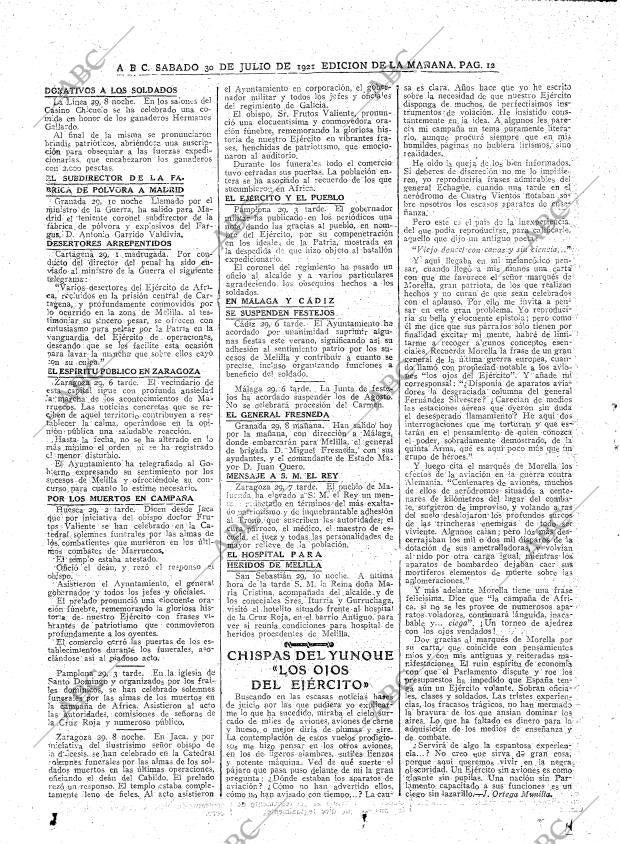 ABC MADRID 30-07-1921 página 12