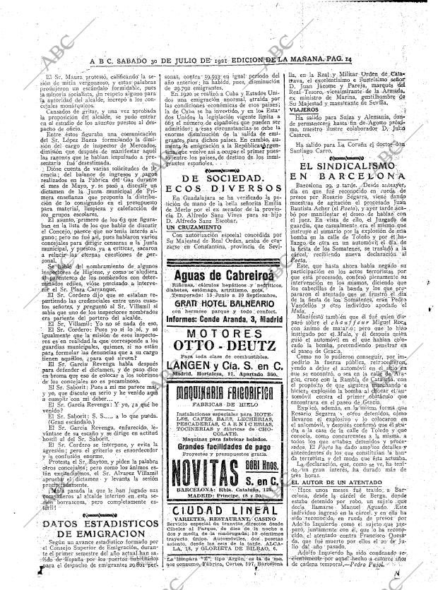 ABC MADRID 30-07-1921 página 14