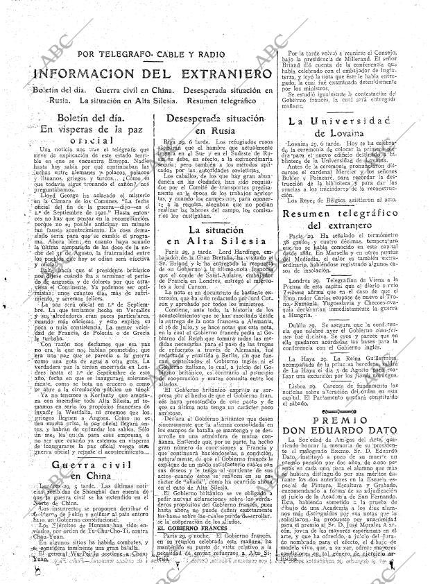 ABC MADRID 30-07-1921 página 15