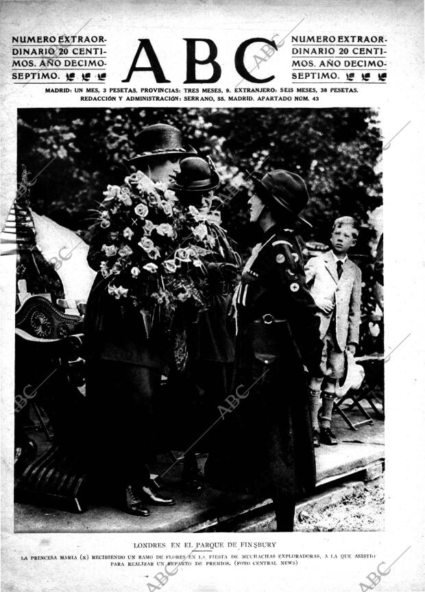 ABC MADRID 31-07-1921 página 1