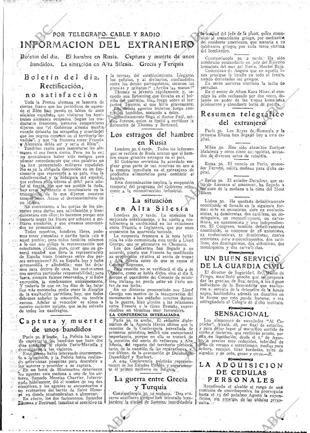 ABC MADRID 31-07-1921 página 21