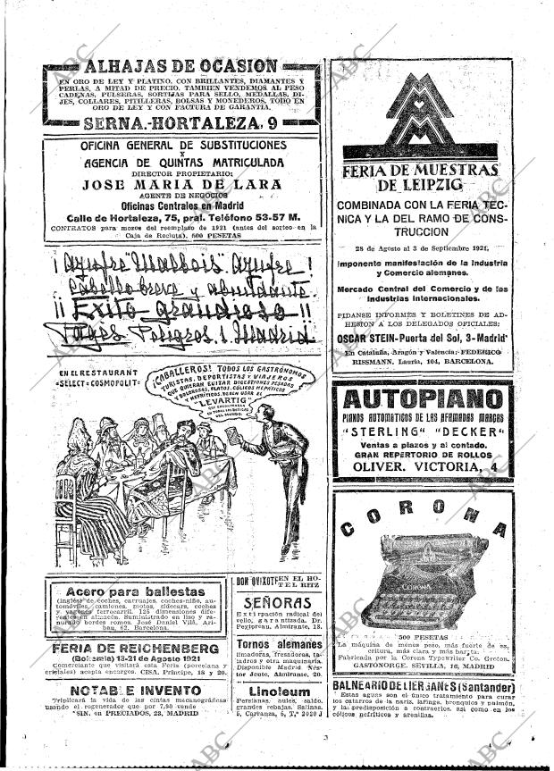 ABC MADRID 31-07-1921 página 29