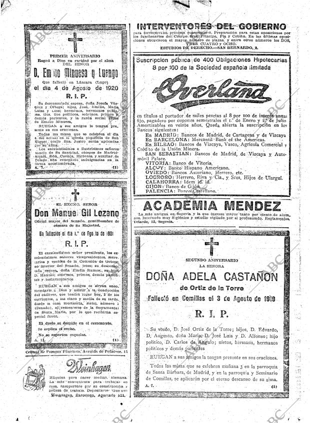 ABC MADRID 02-08-1921 página 20