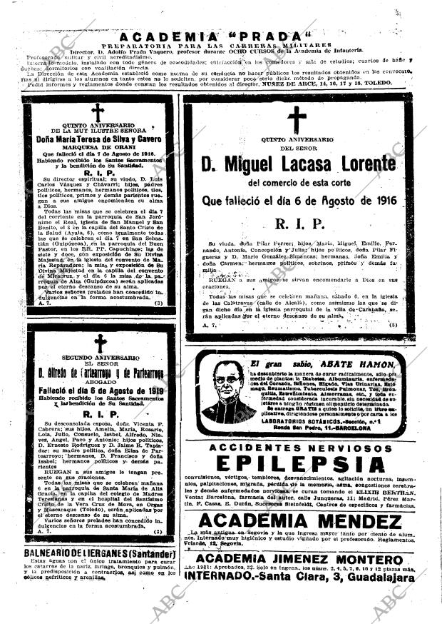 ABC MADRID 05-08-1921 página 21