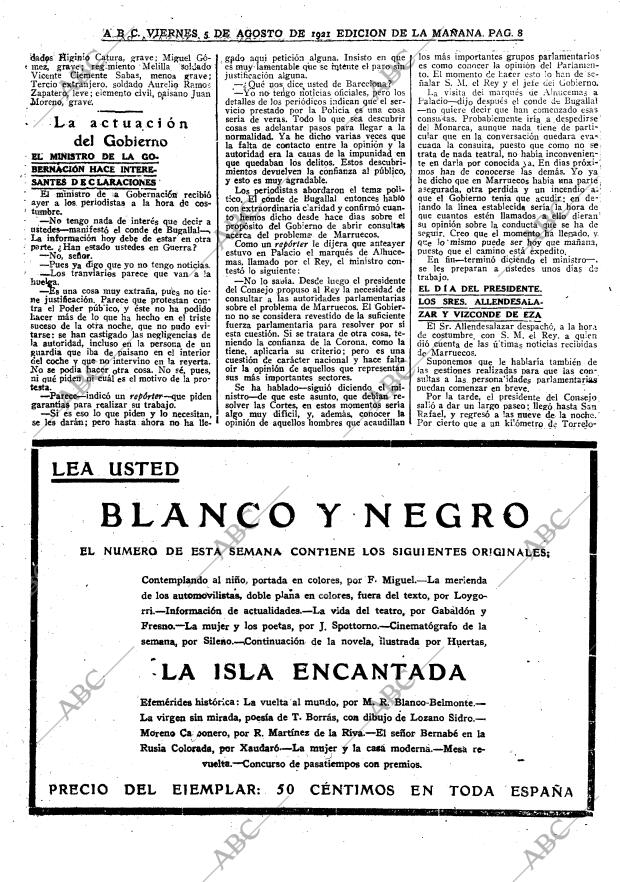 ABC MADRID 05-08-1921 página 8