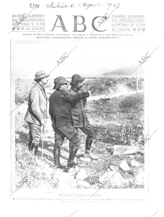 ABC MADRID 06-08-1921 página 1
