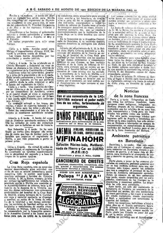 ABC MADRID 06-08-1921 página 12
