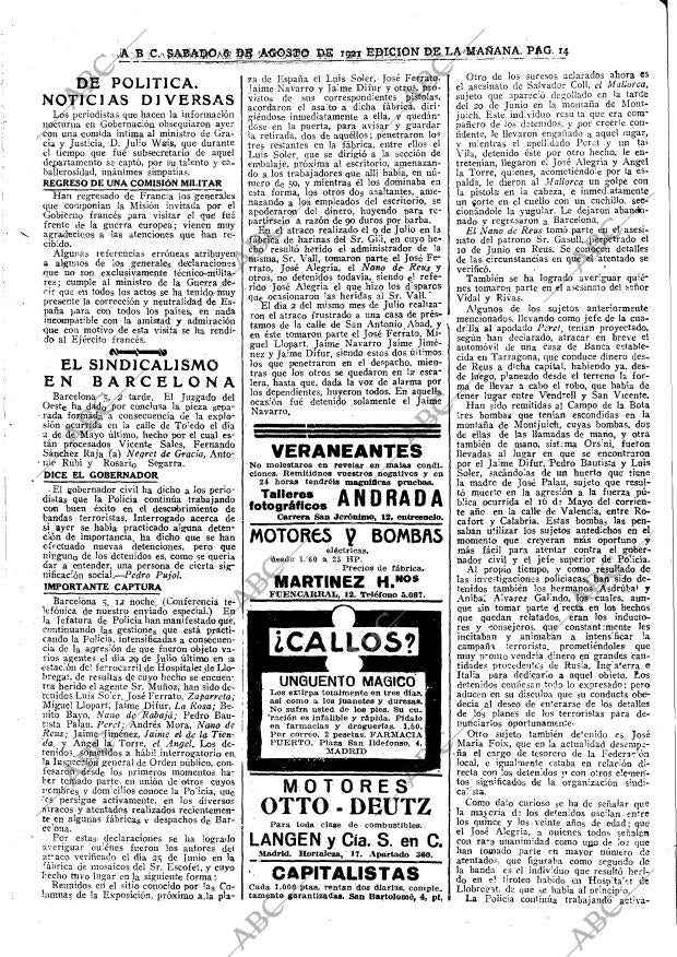 ABC MADRID 06-08-1921 página 14
