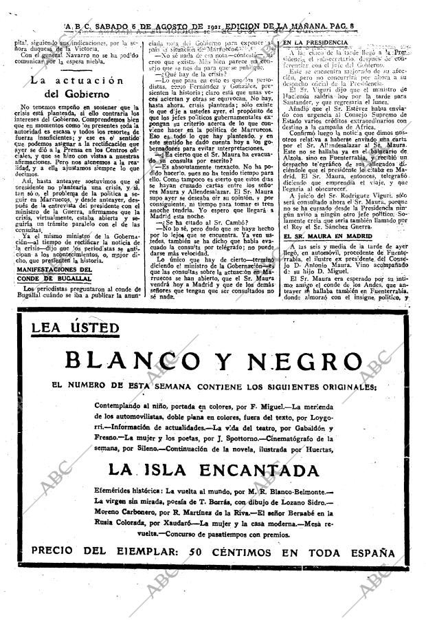 ABC MADRID 06-08-1921 página 8