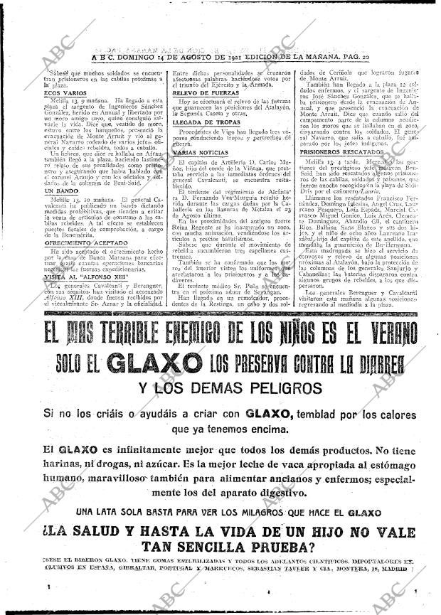 ABC MADRID 14-08-1921 página 20