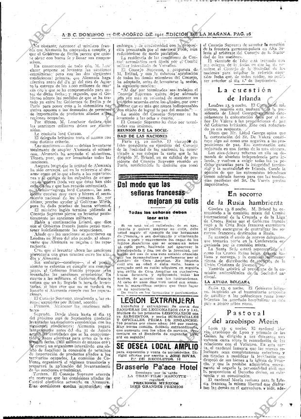 ABC MADRID 14-08-1921 página 26