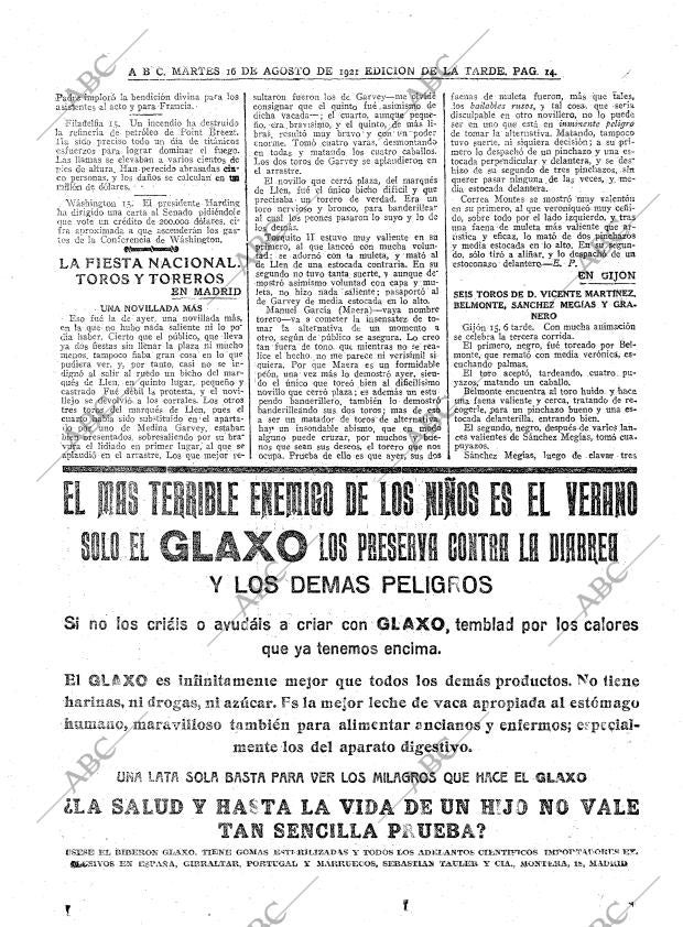 ABC MADRID 16-08-1921 página 14